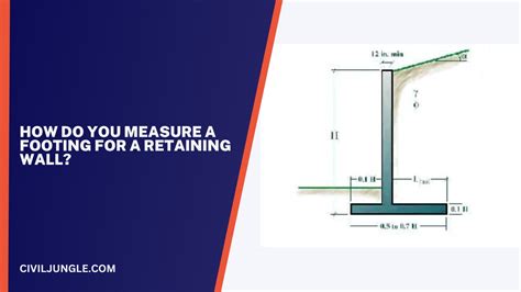 How To Pour Concrete Footings For A Retaining Wall How Do You Measure A Footing For A