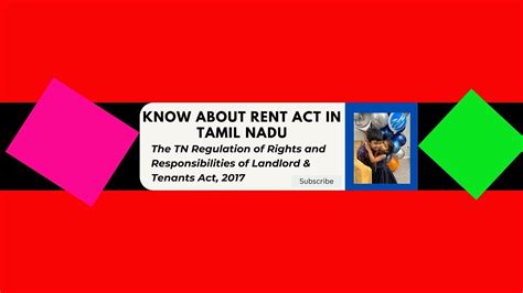 TAMIL NADU REGULATION OF RIGHTS AND RESPONSIBILITIES OF LANDLORDS AND