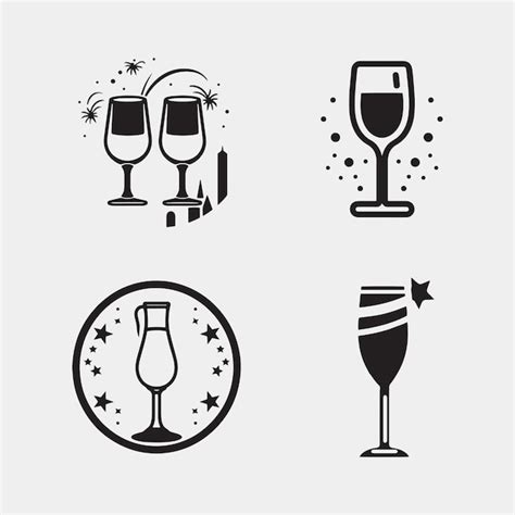 Premium Vector Set Of Wine Glass Icon Vector Simple Design Symbols