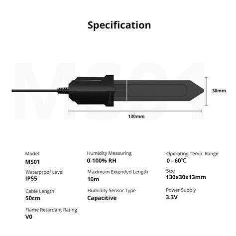 Buy SONOFF MS01 Smart Soil Moisture Sensor