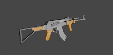 Obj File Ak 47・model To Download And 3d Print・cults