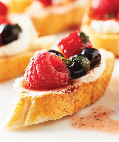 Triple Berry And Goat Cheese Bruschetta Life Beautiful Magazine