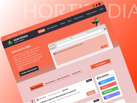 Hortipedia Social Question And Answer Website Ui By Prashant On Dribbble