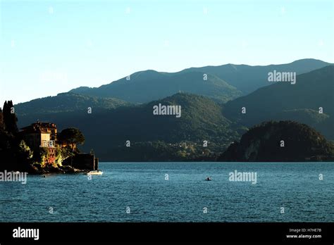 Villa Lake Como Italy Stock Photo Alamy