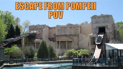 Escape from Pompeii POV (4K 60FPS), Busch Gardens Williamsburg Intamin Water Ride | Non ...