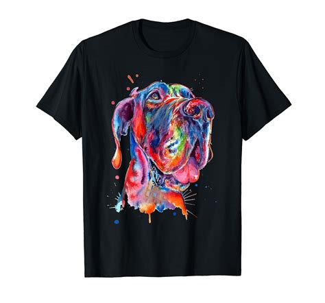 Great Dane Splash Art Dane T Shirt