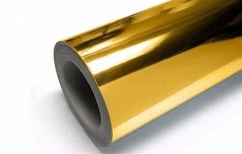 Vinil Adesivo Ouro Metalico Para Envelopamento 60cm 10 Metros