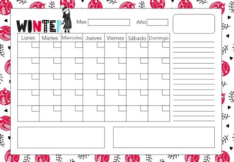 Calendarios A4 Mensuales Sin Fecha Gratis