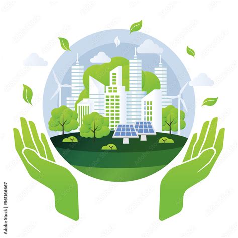 Esg Sustainability Concept Illustration Stock Vector Adobe Stock