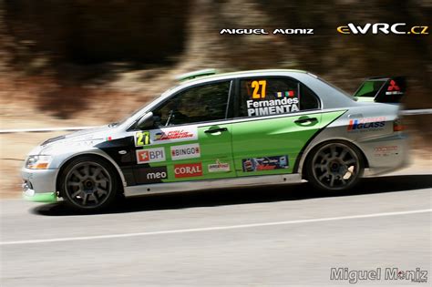 Fernandes Rui Pimenta João Mitsubishi Lancer Evo IX Rali Vinho da