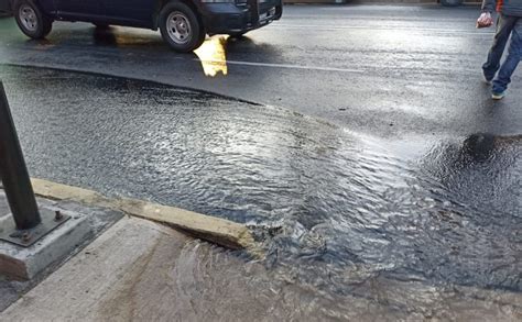 Cdmx Reportan Megafuga De Agua En La Lvaro Obreg N Telediario M Xico