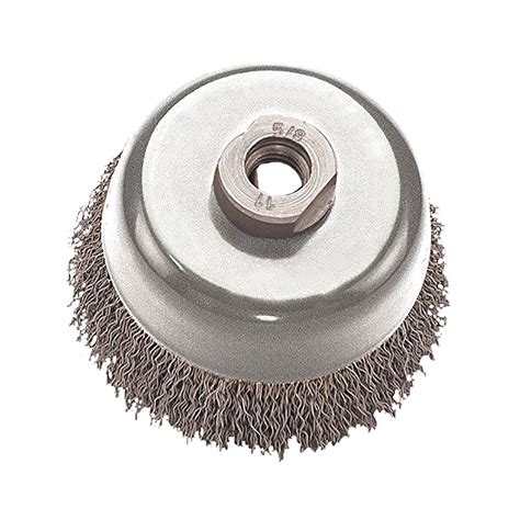 Pearl Abrasive Power Wire Brush Crimped Tempered Wire Cup Wheel