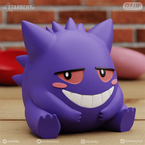 Stl File Gengar Valentines Version No Supports 💝 ・3d Printer Design To