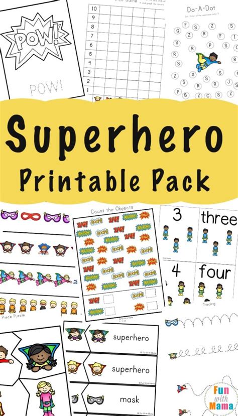 Free Superhero Printables