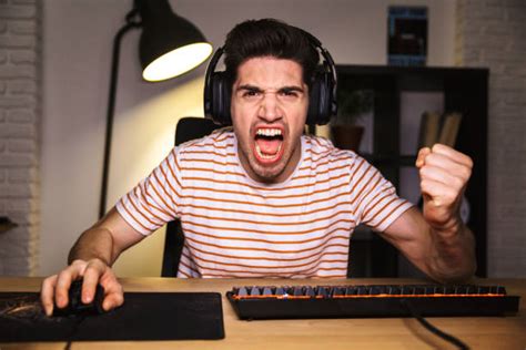 180+ Angry Man Yelling On Computer Screen Stock Photos, Pictures ...