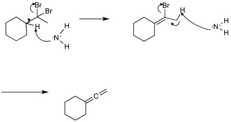 organic chemistry - Treating geminal dihalide with excess NaNH2 - Chemistry Stack Exchange