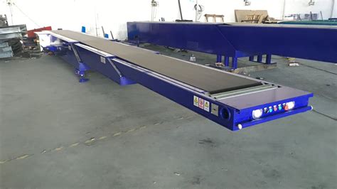 20 40ft Container Loading Unloading Telescopic Belt Conveyor YouTube