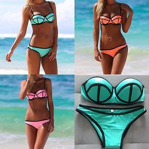 Купальник Aliexpress Women s Bandage Bikini Set Push up Padded Bra Swimsuit Bathing Suit
