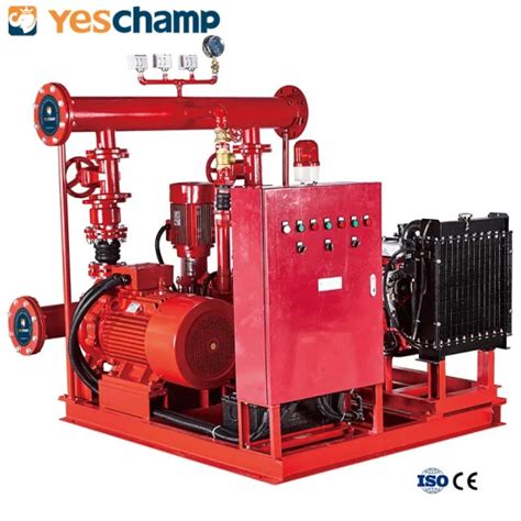 500 Gpm Fire Fighting Pump System With Electric Diesel Jockey Pump