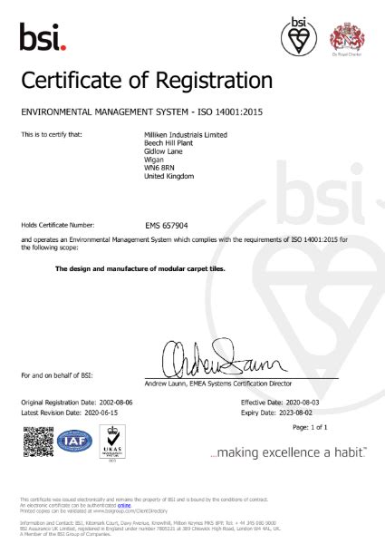 Iso 14001 Certificate Nbs Source