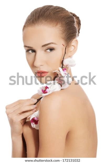 Nude Naked Woman Having White Flower Stock Photo Shutterstock