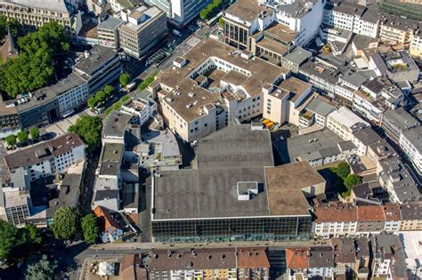 Bochum von oben Gebäude des Einkaufszentrum Drehscheibe in Bochum im