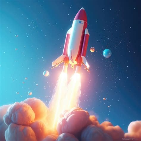 Free Photo View Of 3d Space Rocket Model