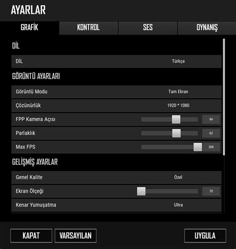 Pubg Lite Grafik Ayarlar Fps Artt Rma Bordo Klavyeli