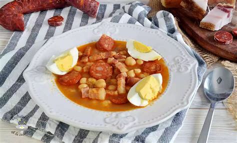 Garbanzos Guisados Con Chorizo Y Panceta Caseros