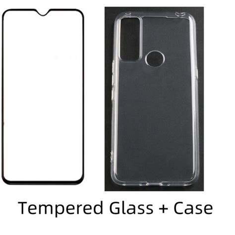 TCL 20 R 5G T767H Case Black Matte Clear Soft TPU Silicone Protective