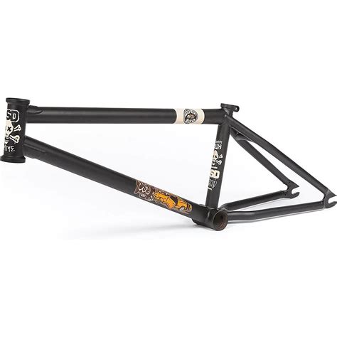 Grime Frame 20.8' Black In Japanese Crmo 4130, Advanced Geometry For Bmx