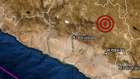 Arequipa Sismo De Magnitud Se Report En Caravel Inform El Igp