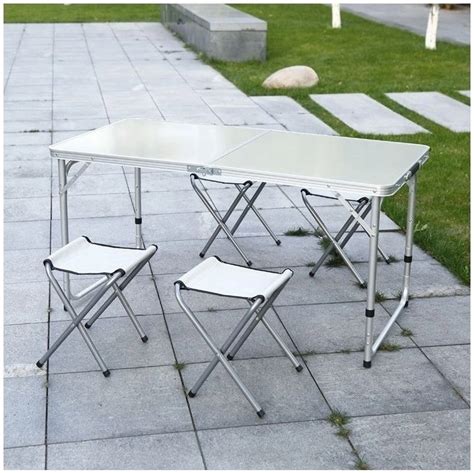 Foldable Camping Dining Table and Chairs Set - Foldable Camping Table ...