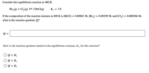 Solved Calculate The Value Of The Equilibrium Constant Kc Chegg