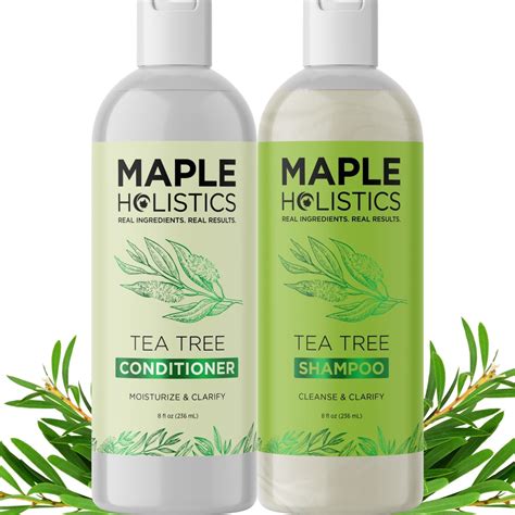 Tea Tree Shampoo And Conditioner Set Sulfate Free Shampoo And Conditioner For Men And Women