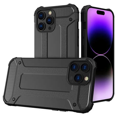 Military Defender Shockproof Case For Iphone 14 Pro Max Black