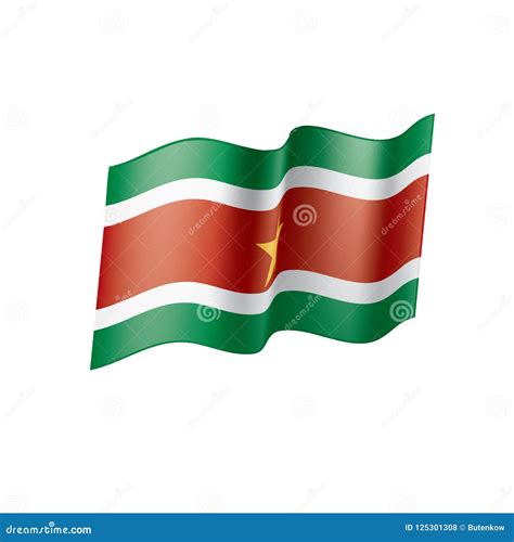 Bandera De Suriname Ejemplo Del Vector Ilustraci N Del Vector