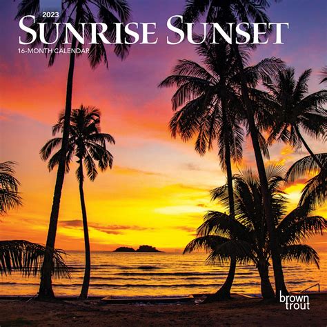 Sunrise Sunset | 2023 Mini Wall Calendar – BrownTrout