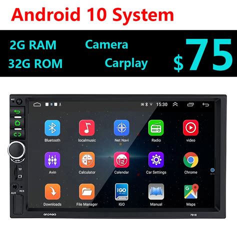 Din Android G G Carro Autoradio Gps Bluetooth Polegada Tela