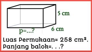 Cara Menghitung Panjang Balok Jika Diketahui Luas Permu Doovi