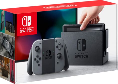 Best Buy Nintendo Switch 32gb Console Gray Joy Con Hacskaaaa