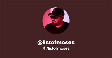 Listofmoses S Link In Bio Music Merch And Socials Linktree