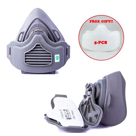 Half Face Dust Mask Dust Proof Respirator For Builder Carpenter Daily Haze Protection Work