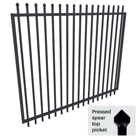 Security Fencing Gate 2100H X 2450W Steel Spare Top Gate Black