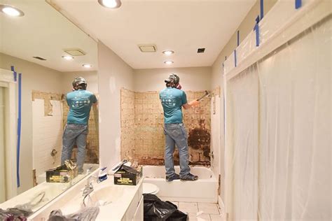 Master Bathroom Renovation Converting A Bathtub Into A Walk In Shower