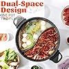 Amazon Senschef Qt Electric Hot Pot With Divider Dual Flavor Shabu Shabu Pot With