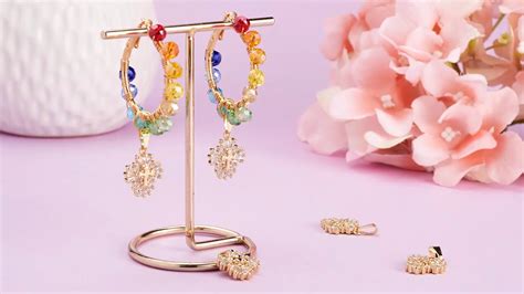 How To Make Colorful Beaded Hoop Earrings With Glass Beads Kissitty