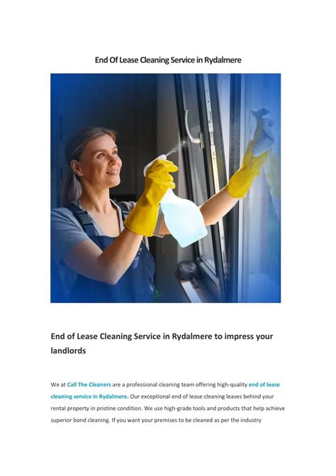 Ppt End Of Lease Cleaning Service In Rydalmere Powerpoint