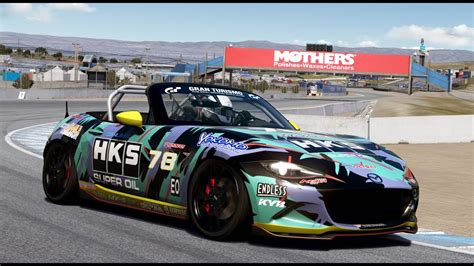 Mazda Mx5 Cup Laguna Seca World Record 1 35 910 Assetto Corsa Youtube