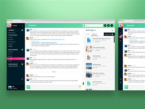 Slack UI concept - just for fun :) by Aaron Sampson on Dribbble